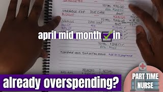 BUDGET WITH ME: April Mid Month Budget Check In | Magic Month | Weekly Pay | KeAmber Vaughn