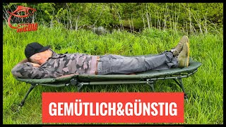 Unboxing & Gewinnen: Gemütlich und Günstig: Angelliege von MK Angelsport