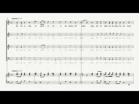 Gloria Patri MAGNIFICAT RV 610 Vivaldi - SOPRANO + piano accompaniment (training score)