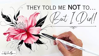 Wow!! 🤩 Break the Rules with this STUNNING Must Try Step-by-Step Watercolor Flower Painting!