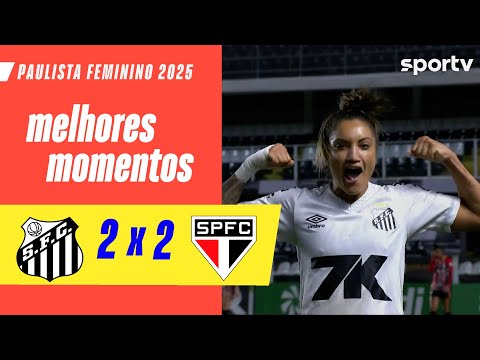 Gols e lances de Santos x São Paulo