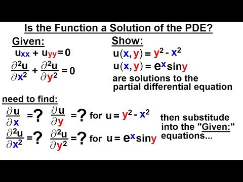 Math Partial Differential Eqn Ch 1 Introduction 1 of 42 What is a Partial Differential Eqn