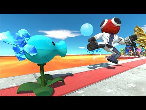 All Units Attack Snow Pea - Animal Revolt Battle Simulator