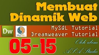 preview picture of video 'Dreamweaver Tutorial [Dinamik Website] [05] Database Multi Table [15] Edit dan hapus Series'