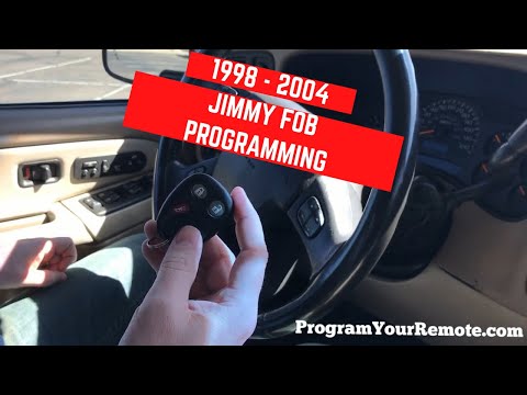 How to program a GMC Jimmy remote key fob 1998 - 2004