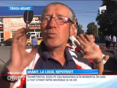 Accident socant pe o sosea din Targu-Neamt Un taximetrist a murit strivit de un aut