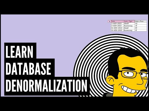 Learn Database Denormalization