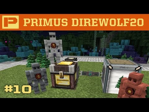 Primus Direwolf20 1.7 - Automated Thaumcraft Golem Charcoal Farm! - 010