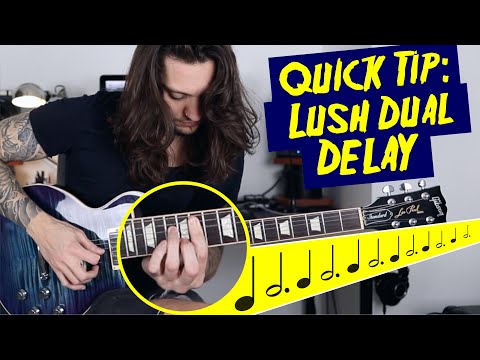 HOW TO SET UP A DUAL DELAY SOUND (Andy Timmons Style) - Pete & Vinnie 3-Minute Guitar Tips