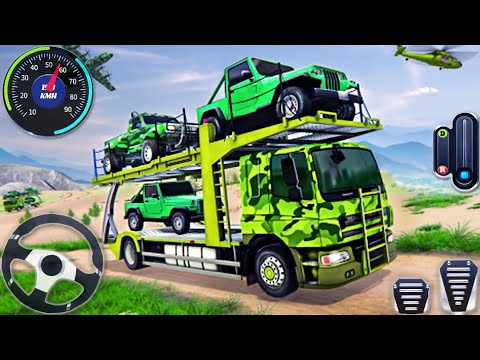 US Army 🚛Truck Transporter Drive 3D - Cargo Vehicle Airplane Simulator 2024 - Android GamePlay