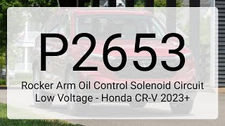 OBD Code p2653 Guide to Repair