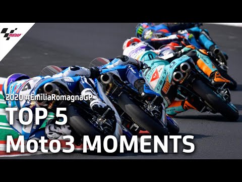 Moto3 ミサノサーキット（エミリア・ロマーニャGP）レースの中から気になるシーントップ５を集めたダイジェスト動画