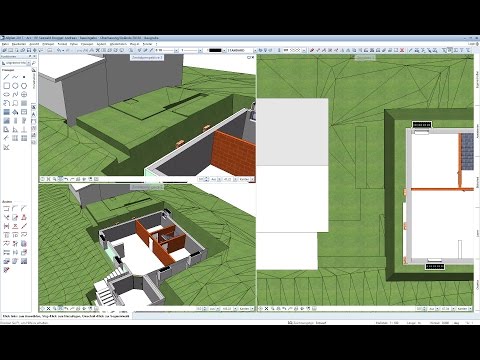 ALLPLAN Geländeplanung für Architekten - Gelände Böschungen bearbeiten