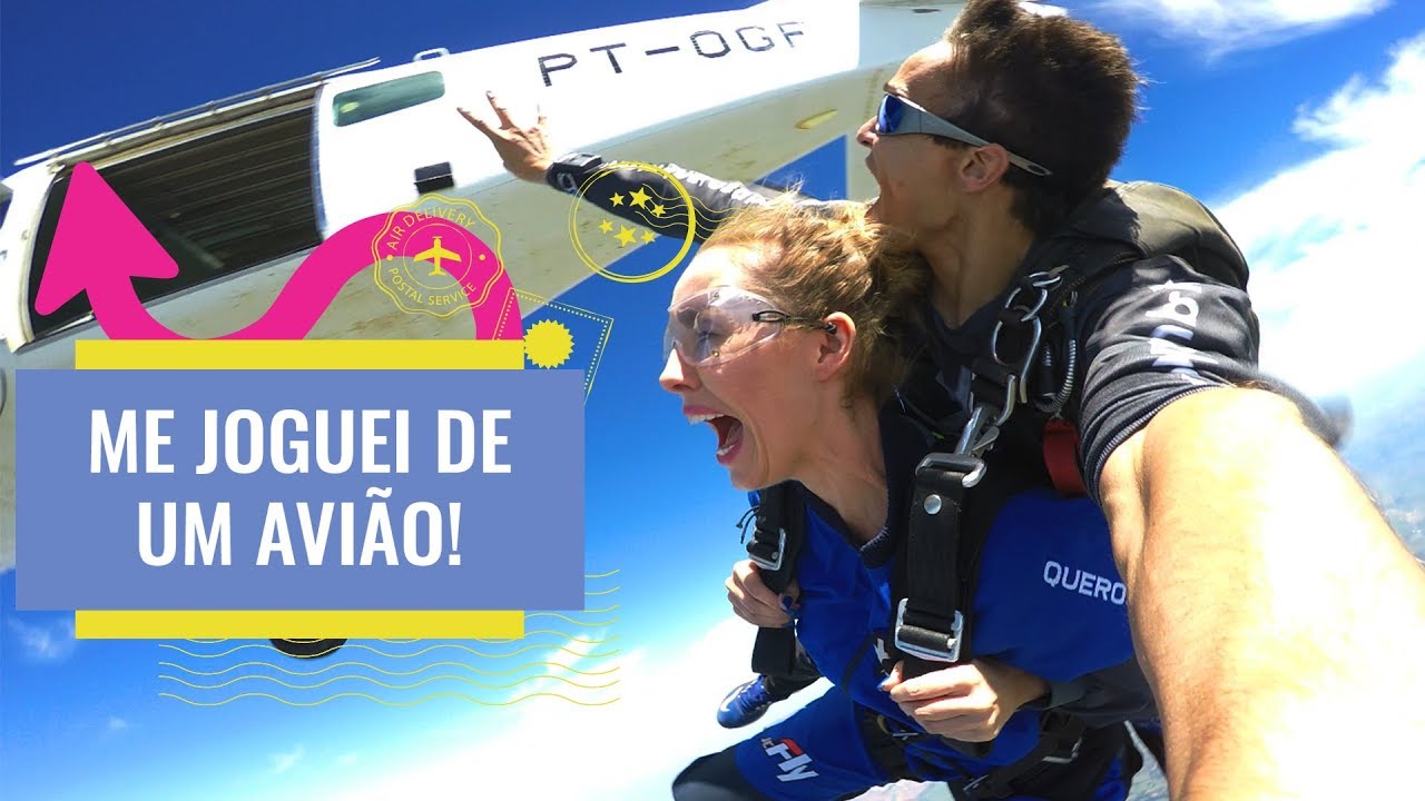 Nosso Primeiro Salto de Paraquedas - Paraquedismo em Boituva SP / Feat. Um Flip Na Vida