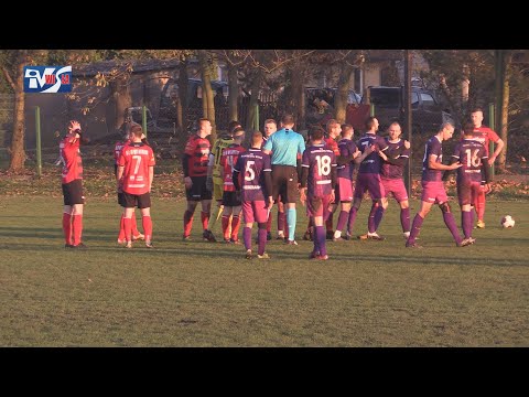 SŁOWIANIN GRĘBÓW - TRANSDŹWIG STALE 1:3 (1:1) - FRAGMENTY MECZU I KOMENTARZE TRENERÓW