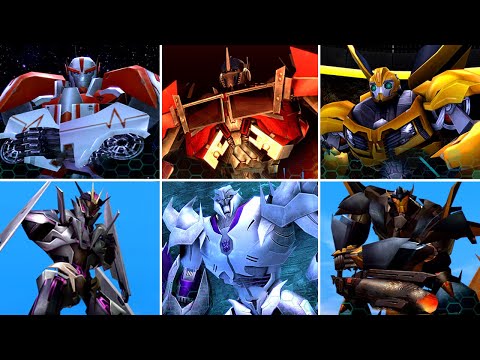 Transformers Prime - The Game (Wii U) All Characters Showcase