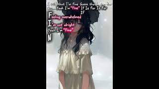“Fine” relatable lyric song #lyrics #song #fine #relatablw