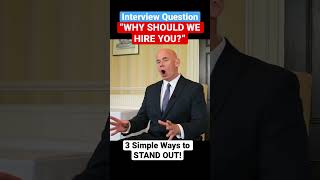 Why Should We Hire You? Interview question and example answer!