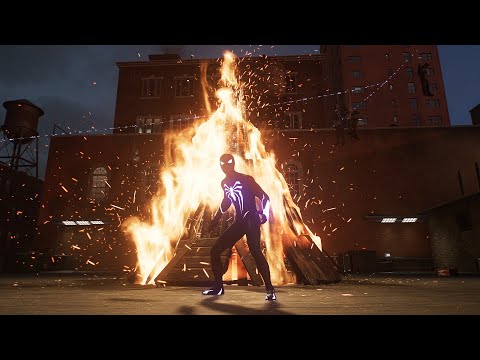 infinite fire 🔥 in the games Spider-Man 2