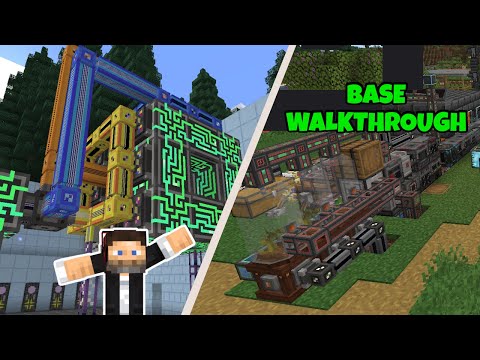 Jangro's Modded Minecraft #3 - Base Walkthrough / Plans for the Series