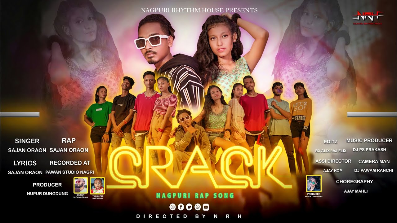 Crack ।। Ft Sajan Oraon Borokha Boroh ।। Nagpuri Rap Song
