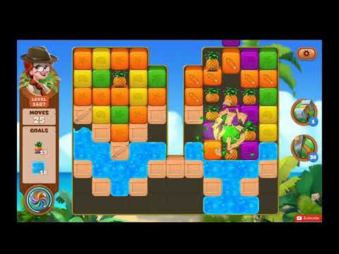 Lost Island Blast Adventure Level 1487 NO BOOSTERS - A S GAMING ✔