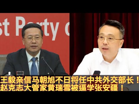 王毅即将被习免去中共外交部长！亲信马朝旭将接替王毅担任新中共外交部长！赵克志大管家四川公安厅长黄瑞雪学张安疆见马列保全家！黄瑞雪也是王岐山的人马？。