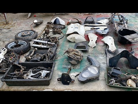 Full restoration of honda motorcycle @ 150i | Restore and repair old honda @ 150i cars