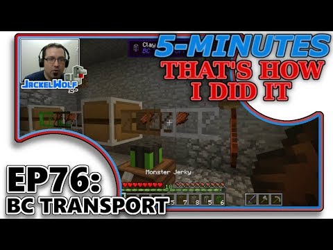 [MODDED MINECRAFT] 5-MIN - THAT'S HOW I DID IT! - EP76 - BC TRANSPORT PIPES TUTORIAL [OUTKAST SMP]