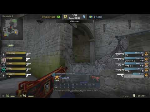 Fnatic JW  Mag-7 4K vs Immortals Cobblestone @ Dreamhack Malmo 2017