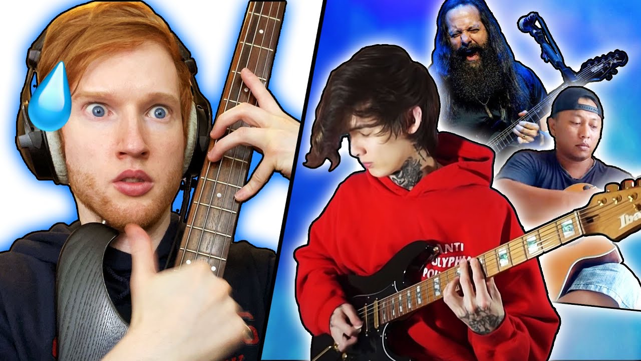 Can I Play The HARDEST Guitar Solos Ever On BASS?! - YouTube