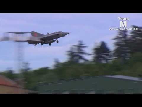 Saab 35 Draken at the Military Air Show at Malmen 2012