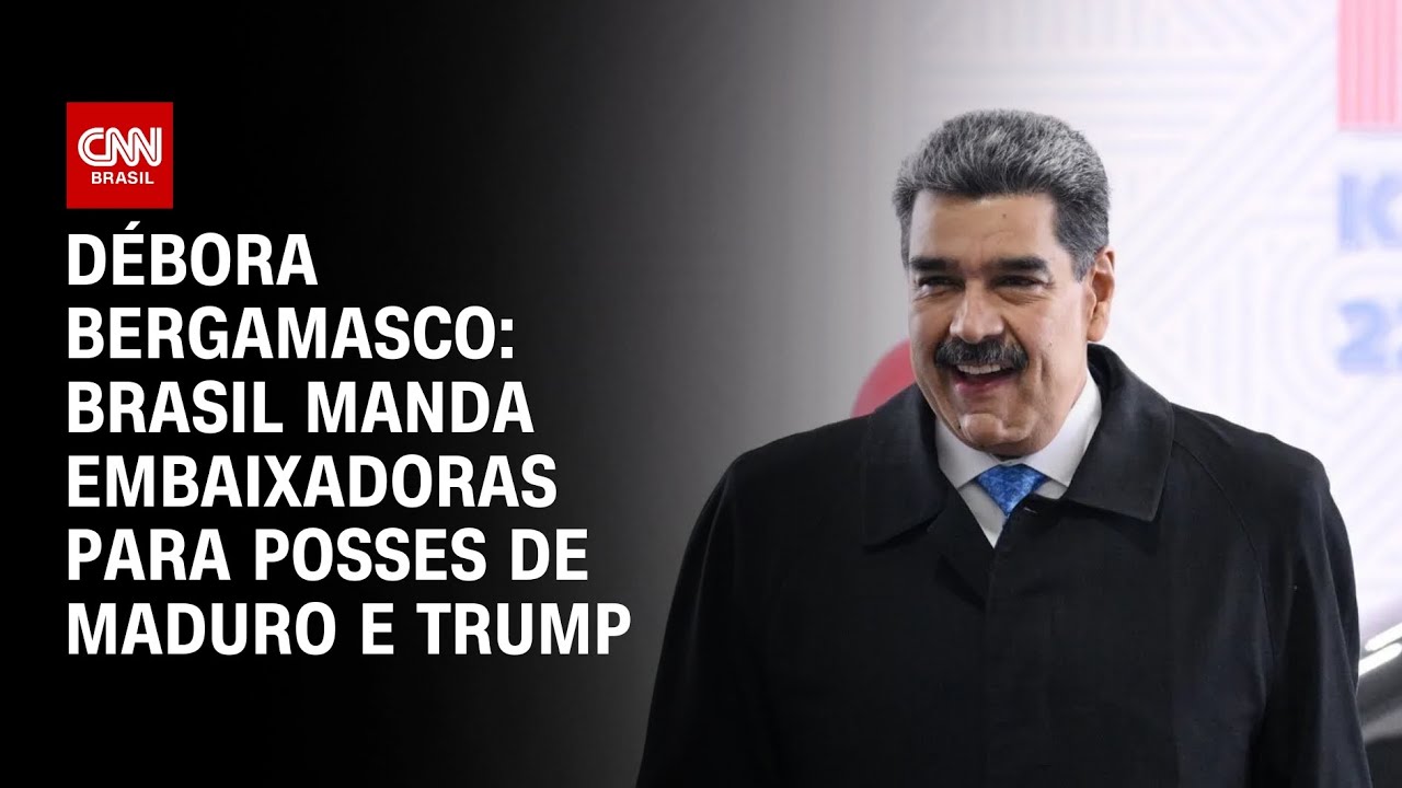 Débora Bergamasco: Brasil manda embaixadoras para posses de Maduro e Trump | CNN 360º