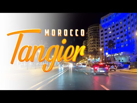 Tangier 4K - Night Drive - Driving Downtown ( Relaxation ) (@streetma )