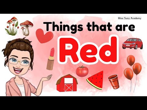 THINGS THAT ARE RED | Learning Colors for Kids | Red Color Objects
