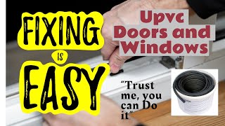 How fix Upvc Door  & windows Gasket Rubber seal easily