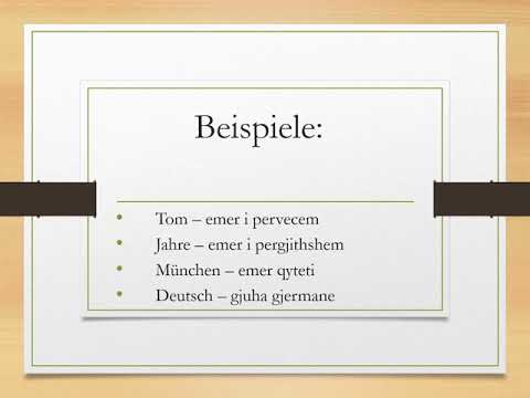 Gjermanisht Shqip Perkthim Leksioni 2
