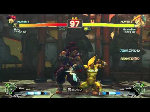 GamerBee [Adon] vs Fujino [Akuma] SSF4 Japanese Online Ranked Matches - TRUE HIGH-DEF