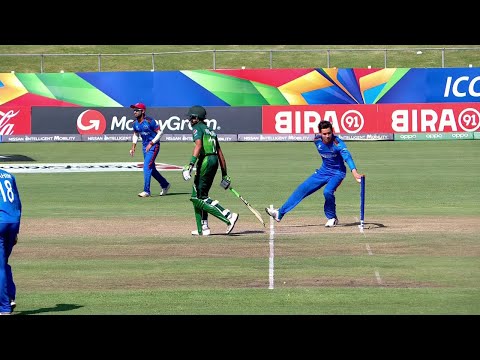 Mankad in the ICC U19 Cricket World Cup 2020: Noor Ahmad dismisses Muhammad Hurraira