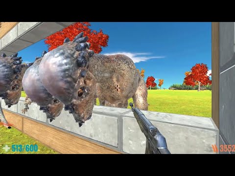 120 Remastered Pachycephalosaurus Hunting Me. Animal Revolt Battle Simulator