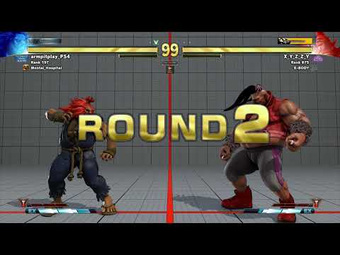 SFV~  Birdie {X Y Z Z Y} vs  Akuma {armpitplay PS4} HD 3