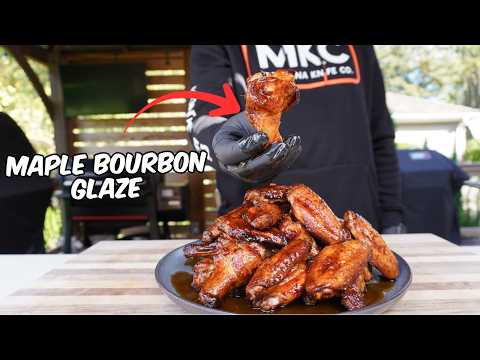 Smoked Maple Bourbon Wings 🍁🥃 | Sweet, Smoky & Sticky Good
