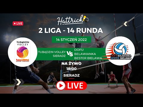 Tubądzin Volley MOSiR Sieradz - DOFU Belawianka Bester Bielawa - 2 liga siatkówki - na żywo