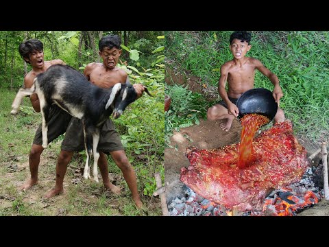 , title : 'Primitive Technology - Meet The Goat And Cooking & Eating delicious'