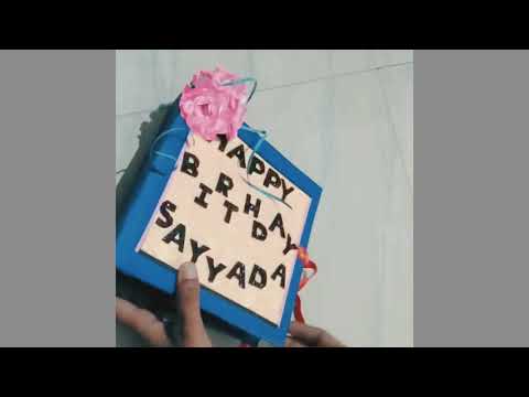 beautiful handmade birthday card // birthday greeting card idea // grishma