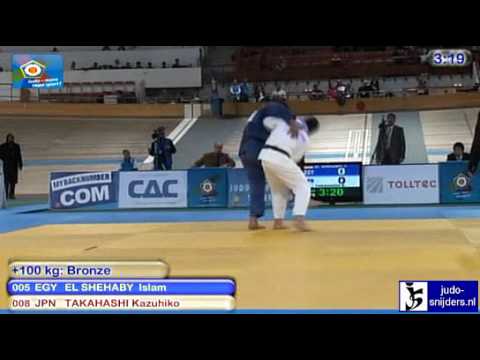 Judo 2010 World Cup Vienna: Islam El Shehaby (EGY) - Kazuhiko Takahashi (JPN) [+100kg] bronze.