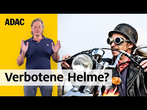 Achtung: Mit diesen Helmen dürft ihr nicht Motorrad fahren! | ADAC | Recht? Logisch!