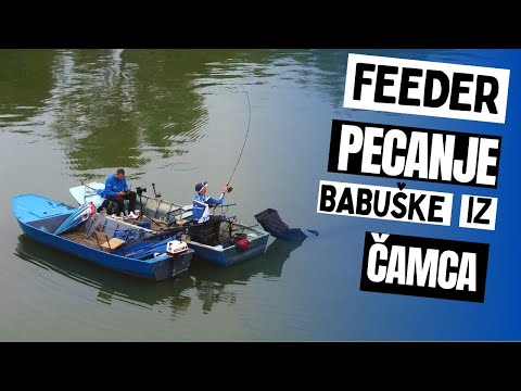 Feeder pecanje babuške iz čamca na Dunavu - UŽIVO SA VODE