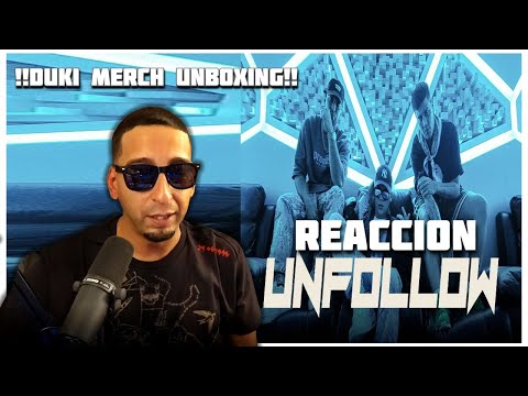 DUKI x J QUILES x BIZARRAP - UNFOLLOW (REACCION) | DUKI MERCH UNBOXING