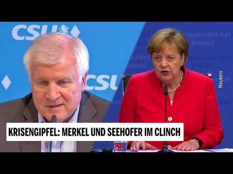 Krisengipfel: Merkel und Seehofer im Clinch